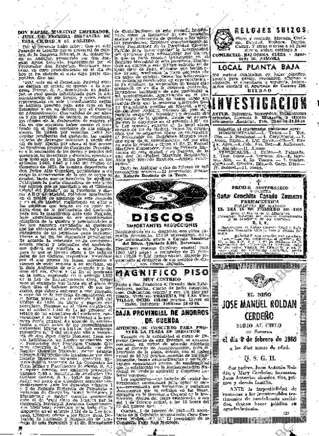 ABC MADRID 13-02-1960 página 70