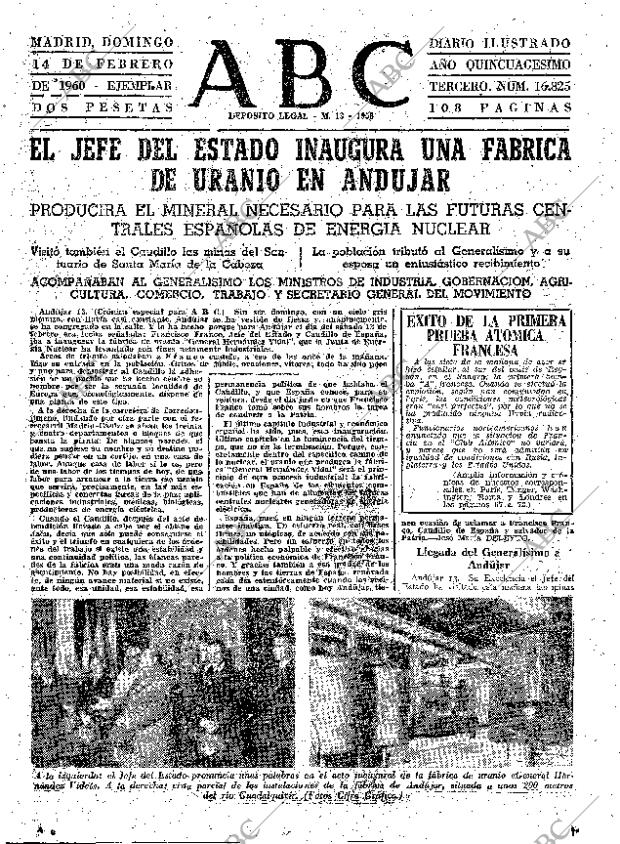 ABC MADRID 14-02-1960 página 63