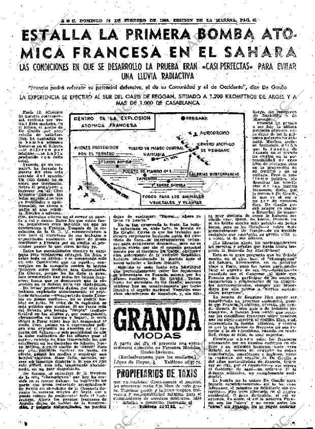 ABC MADRID 14-02-1960 página 67