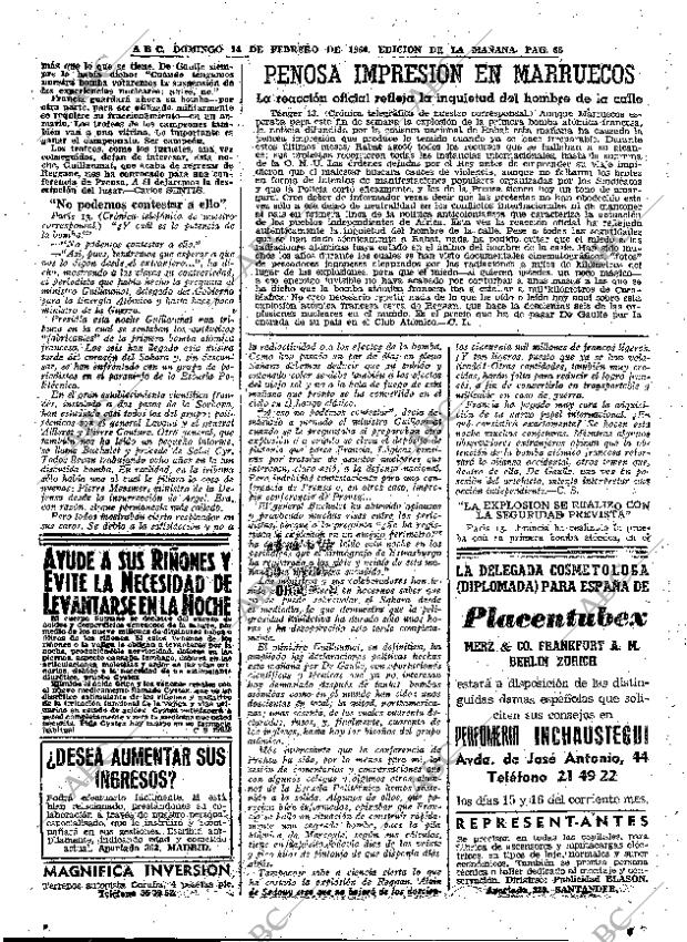 ABC MADRID 14-02-1960 página 68