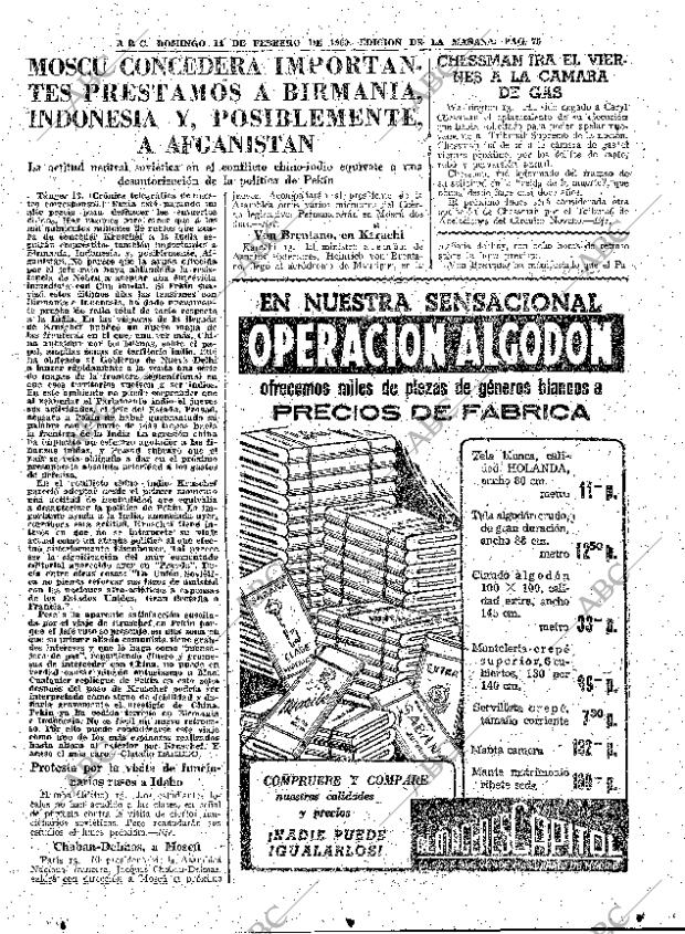 ABC MADRID 14-02-1960 página 75