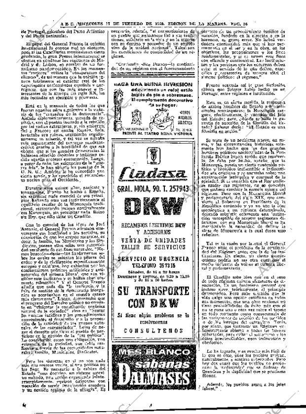 ABC MADRID 17-02-1960 página 36