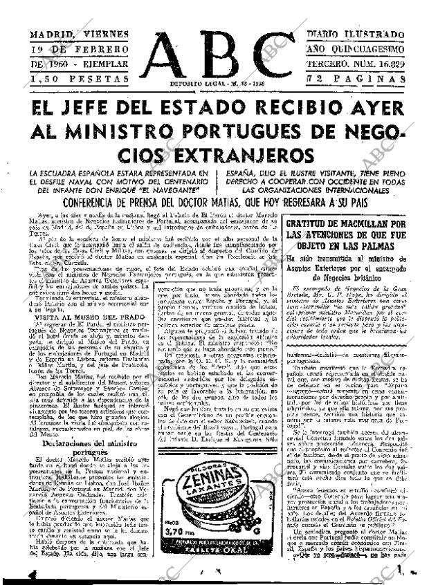 ABC MADRID 19-02-1960 página 31