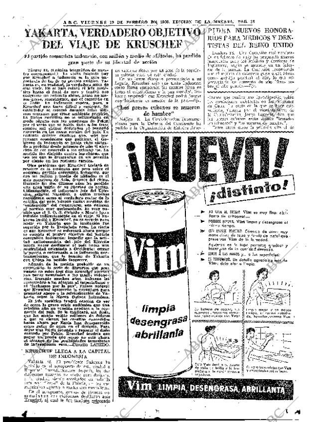 ABC MADRID 19-02-1960 página 35