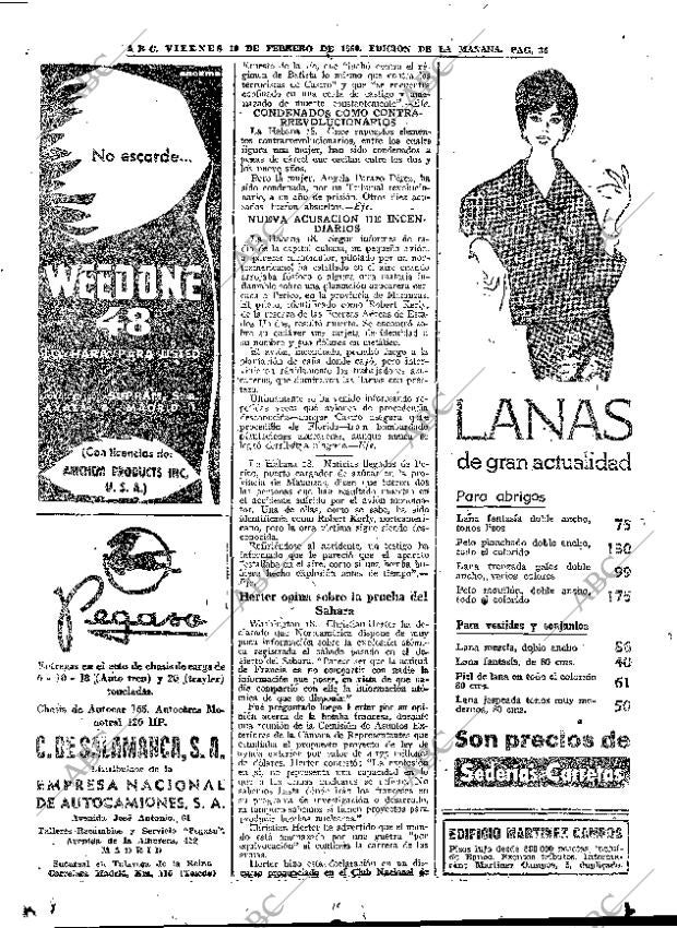 ABC MADRID 19-02-1960 página 36