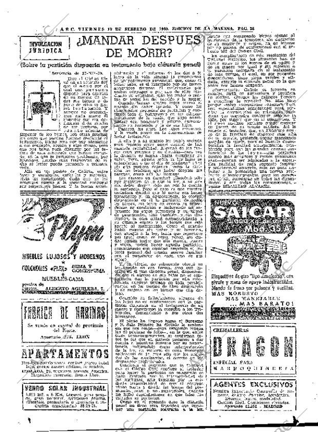 ABC MADRID 19-02-1960 página 38