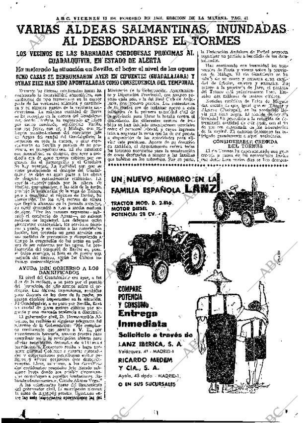 ABC MADRID 19-02-1960 página 41