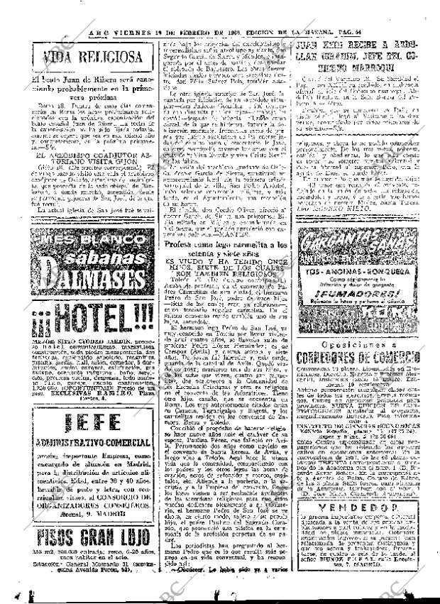 ABC MADRID 19-02-1960 página 54