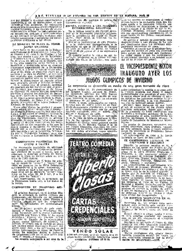 ABC MADRID 19-02-1960 página 58