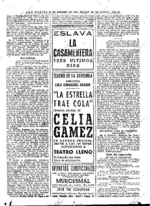 ABC MADRID 19-02-1960 página 60