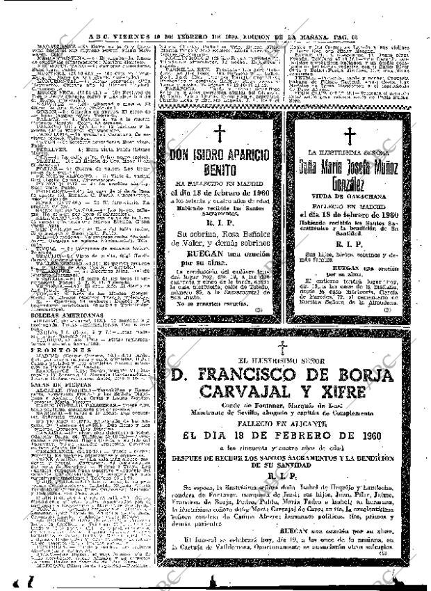 ABC MADRID 19-02-1960 página 62