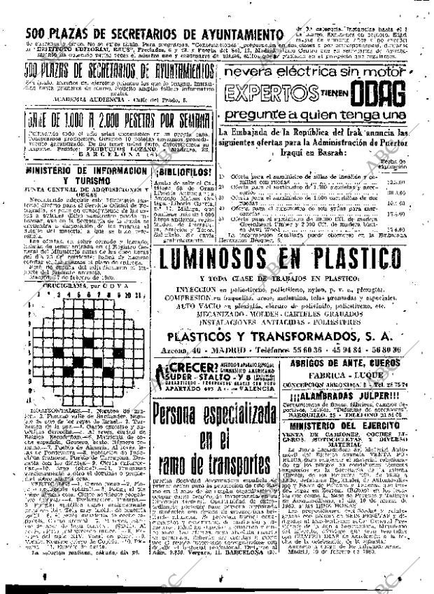 ABC MADRID 19-02-1960 página 71