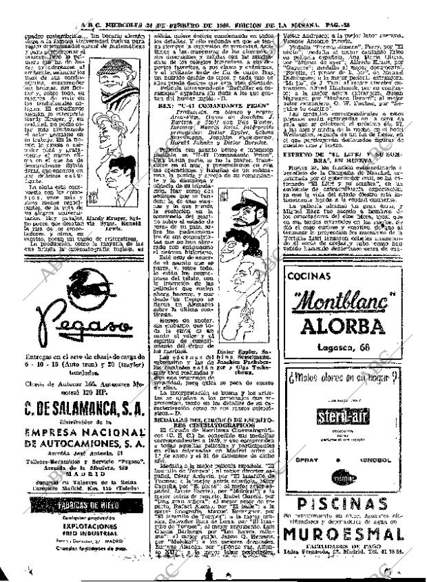 ABC MADRID 24-02-1960 página 58