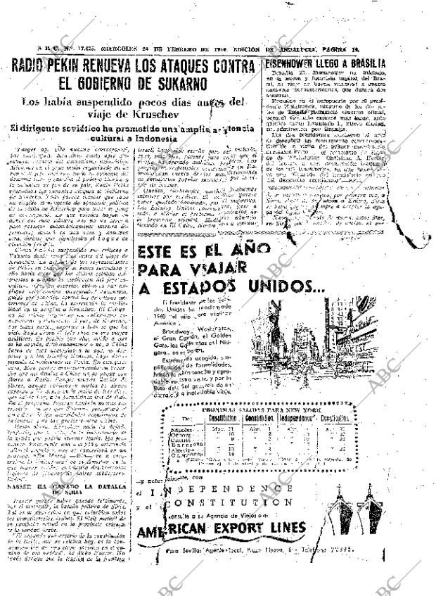 ABC SEVILLA 24-02-1960 página 19