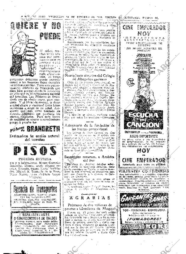 ABC SEVILLA 24-02-1960 página 26