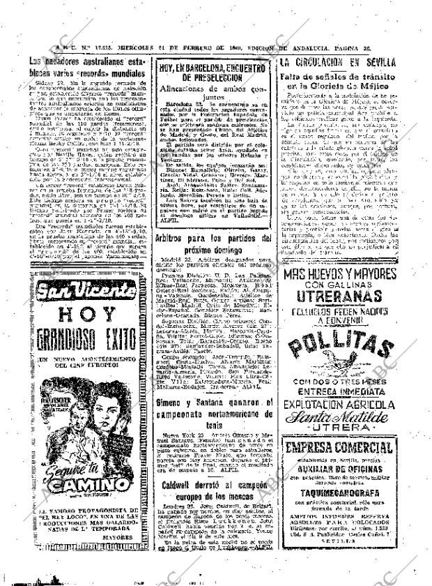 ABC SEVILLA 24-02-1960 página 36