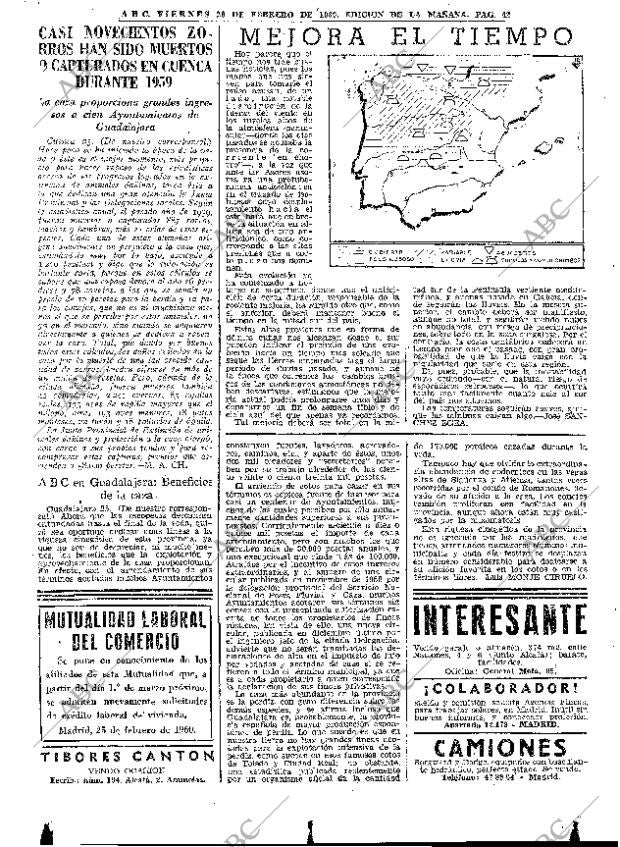 ABC MADRID 26-02-1960 página 42