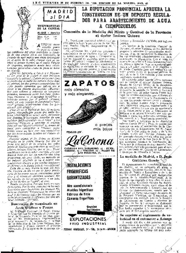 ABC MADRID 26-02-1960 página 47