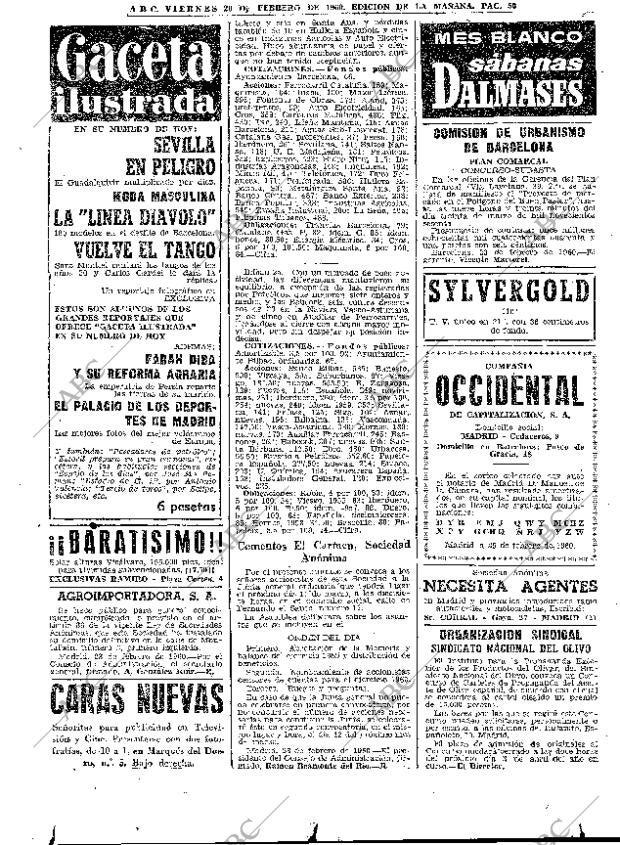 ABC MADRID 26-02-1960 página 50