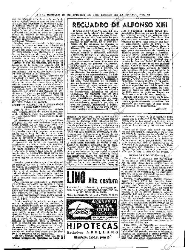 ABC MADRID 28-02-1960 página 49