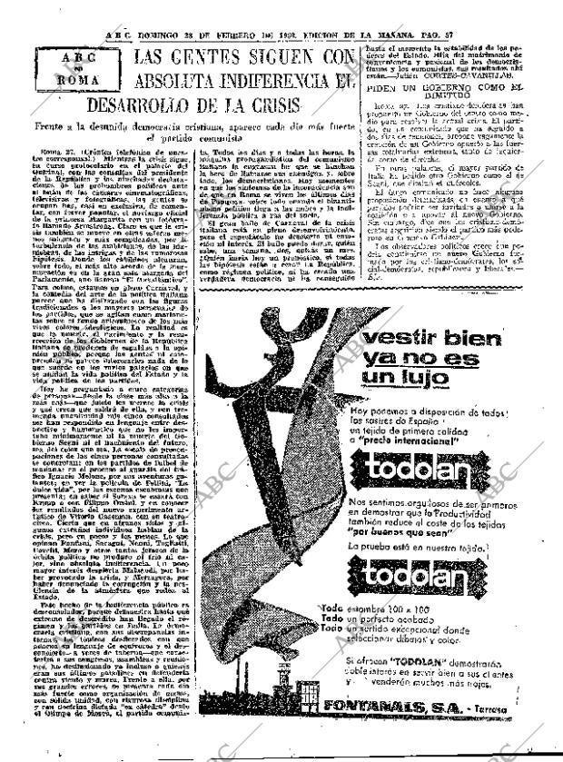 ABC MADRID 28-02-1960 página 57