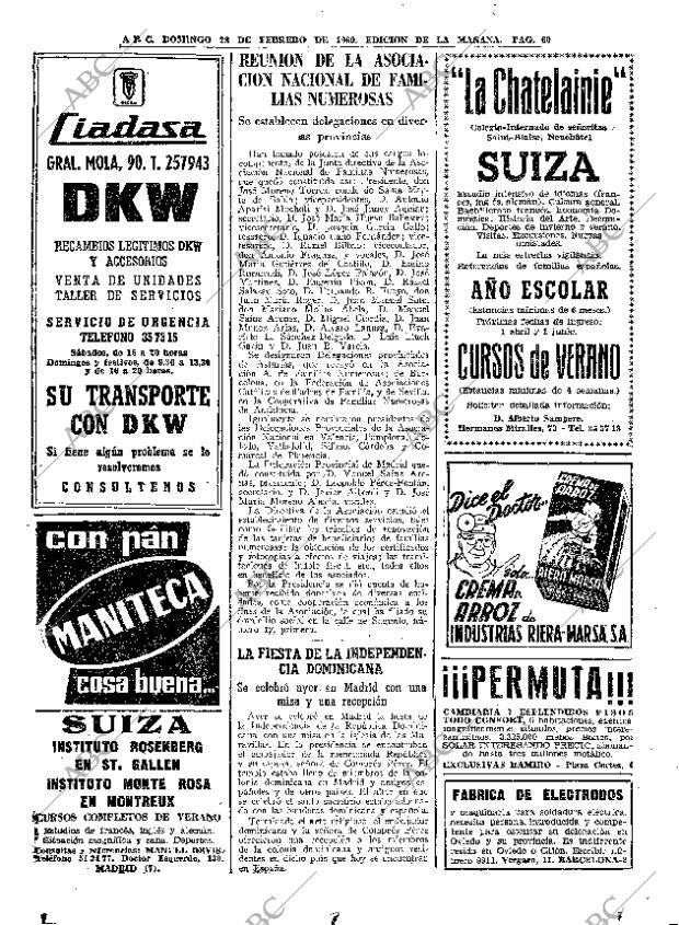 ABC MADRID 28-02-1960 página 60