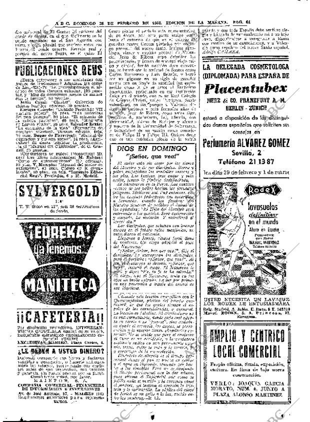 ABC MADRID 28-02-1960 página 64
