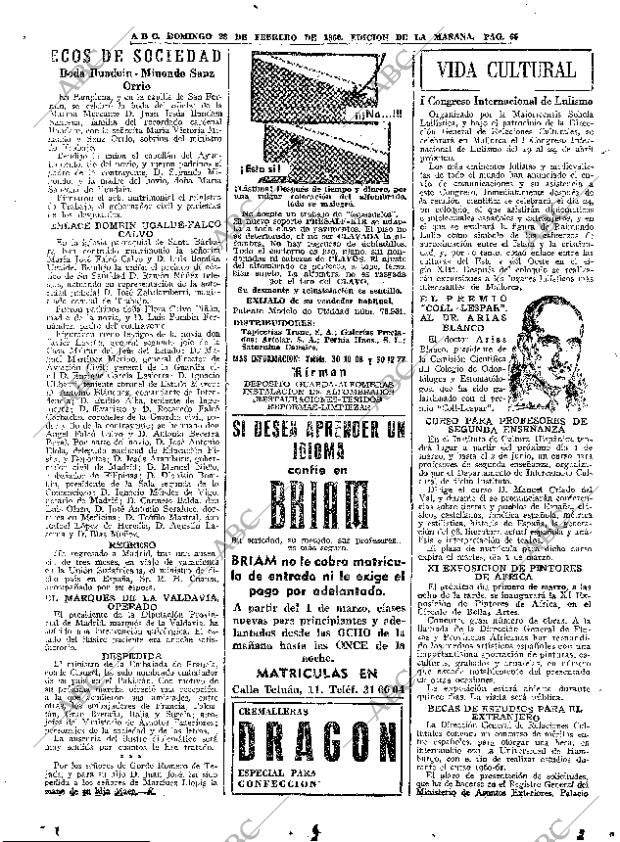 ABC MADRID 28-02-1960 página 65