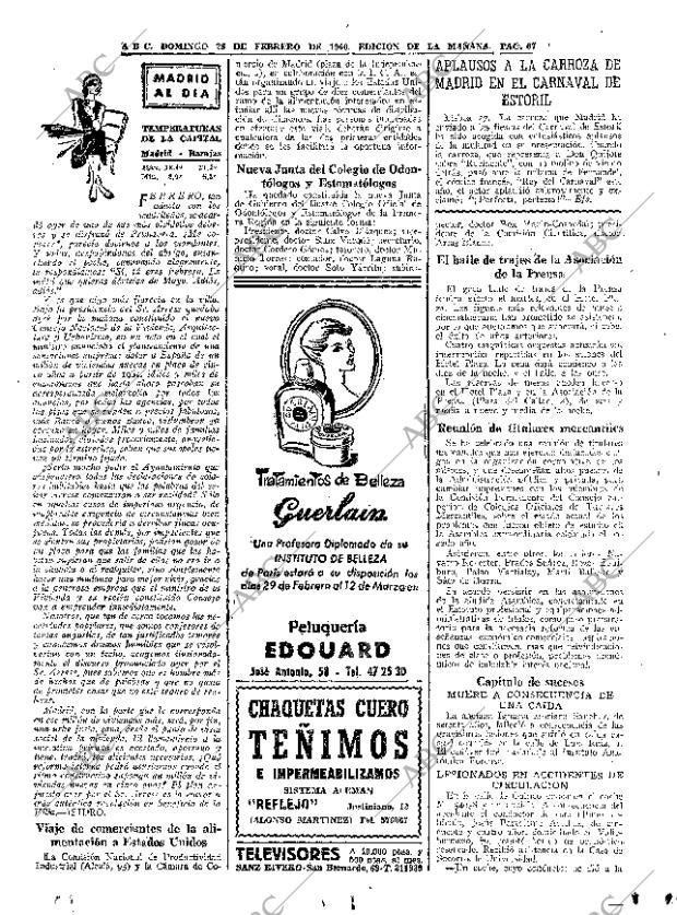 ABC MADRID 28-02-1960 página 67