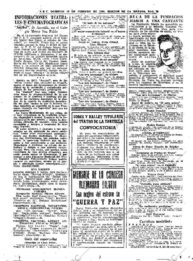 ABC MADRID 28-02-1960 página 75