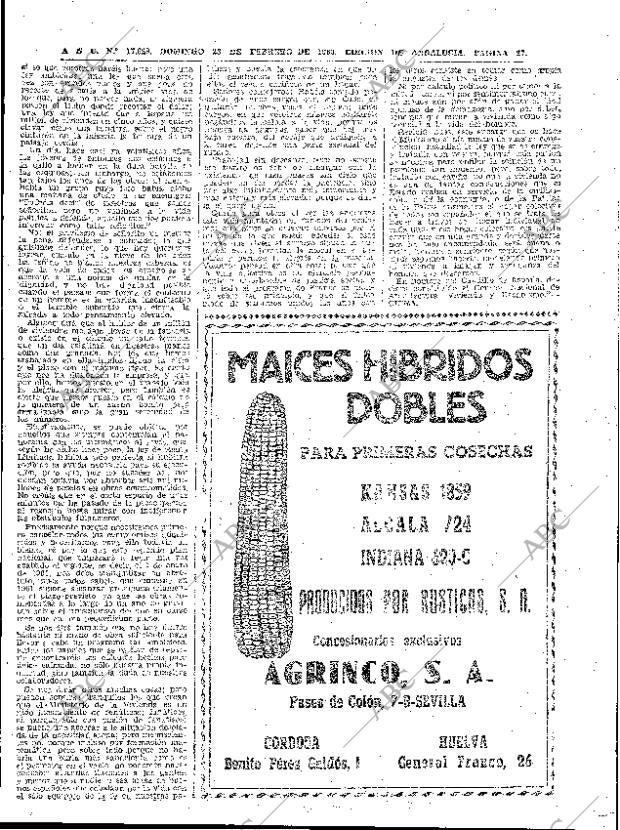 ABC SEVILLA 28-02-1960 página 27