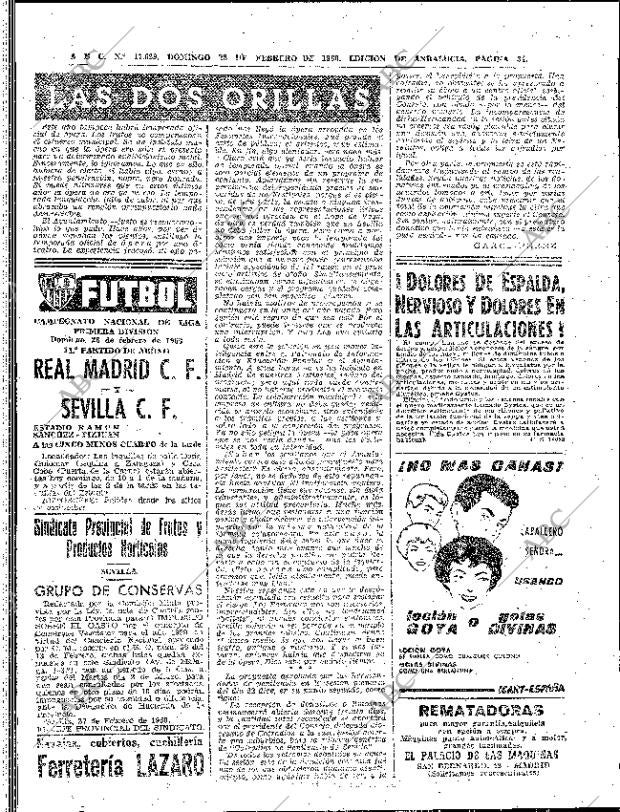 ABC SEVILLA 28-02-1960 página 34