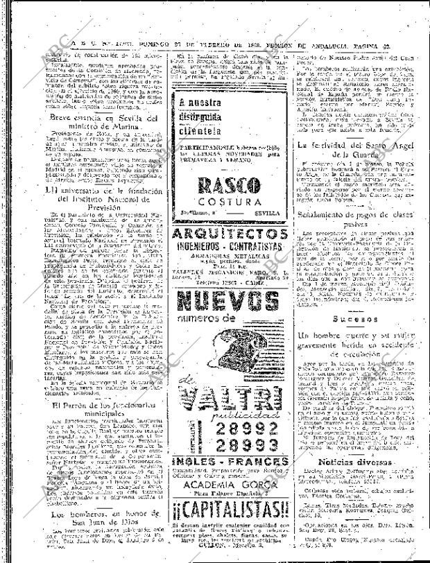 ABC SEVILLA 28-02-1960 página 42