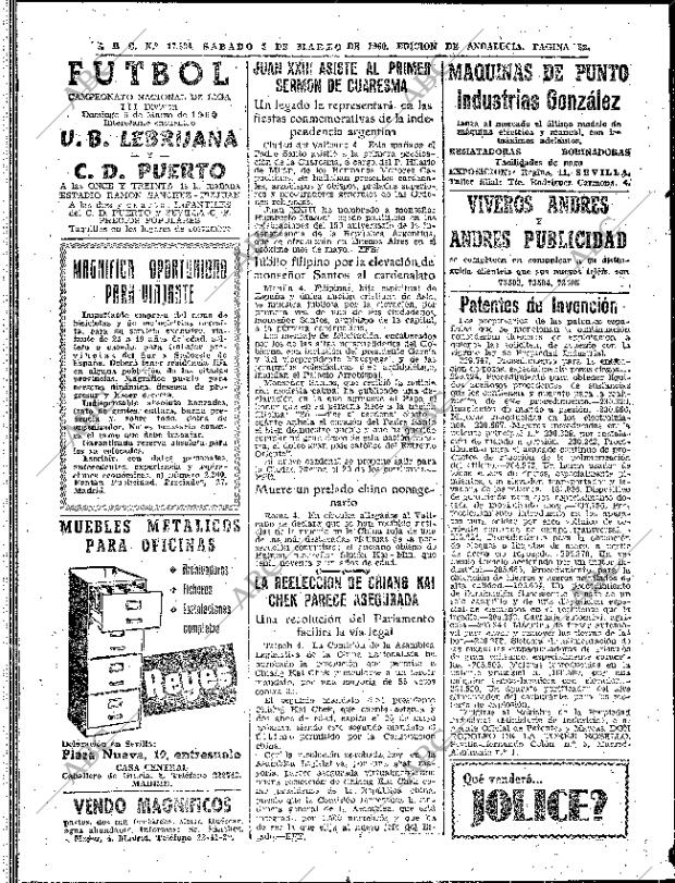 ABC SEVILLA 05-03-1960 página 22