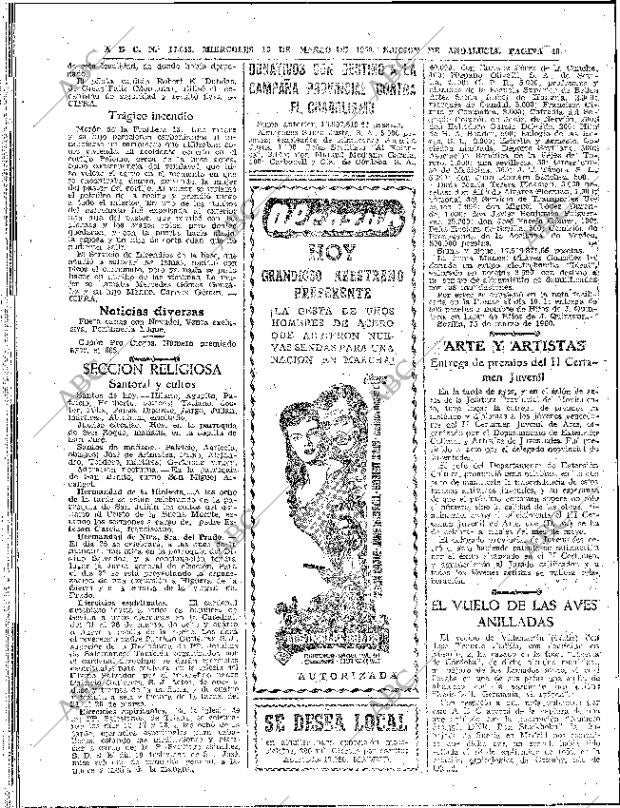ABC SEVILLA 16-03-1960 página 40