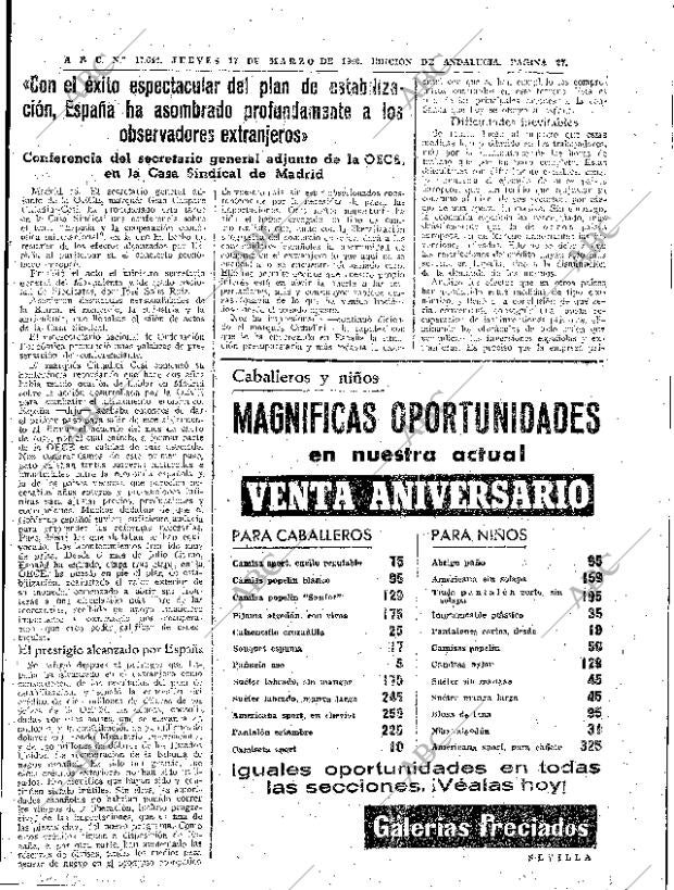 ABC SEVILLA 17-03-1960 página 27