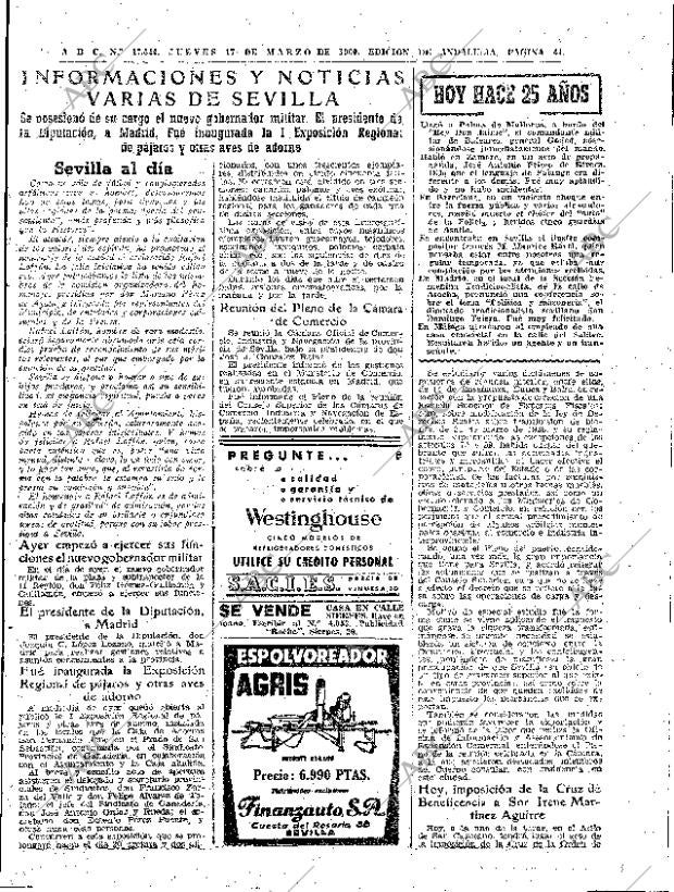 ABC SEVILLA 17-03-1960 página 41