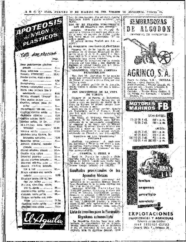 ABC SEVILLA 17-03-1960 página 44