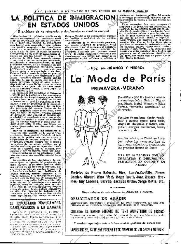 ABC MADRID 19-03-1960 página 25