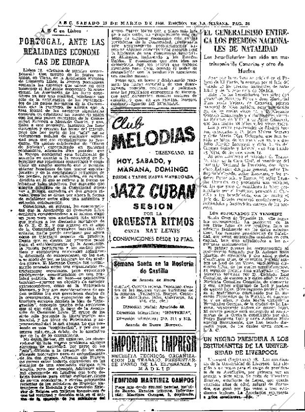 ABC MADRID 19-03-1960 página 26