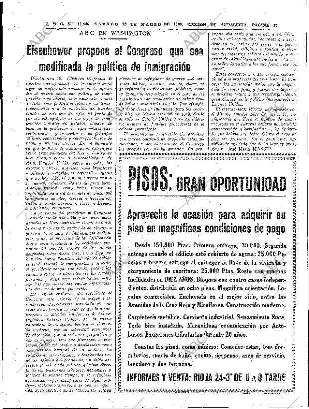 ABC SEVILLA 19-03-1960 página 17