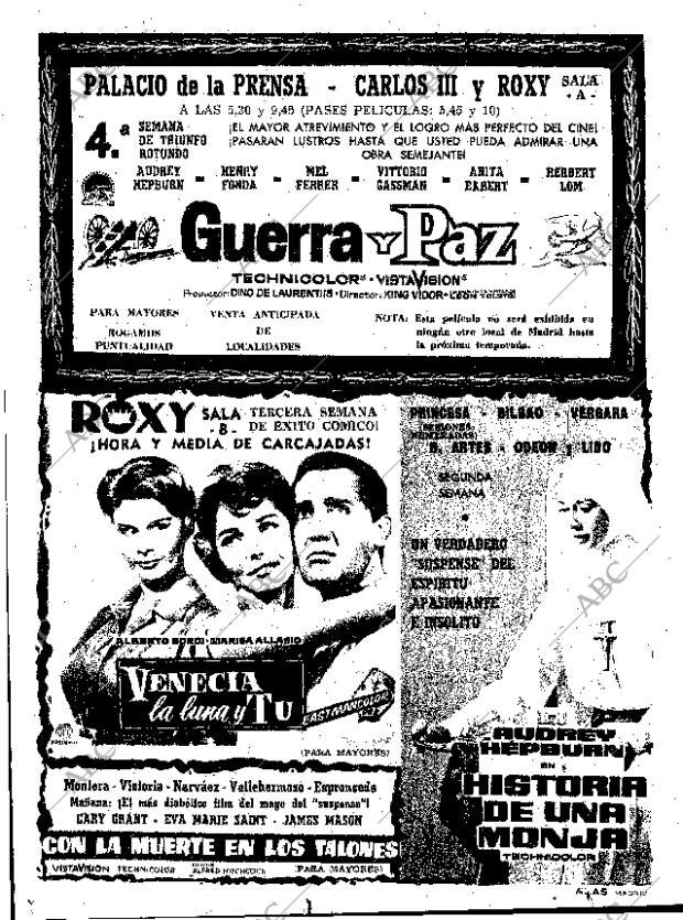 ABC MADRID 20-03-1960 página 62