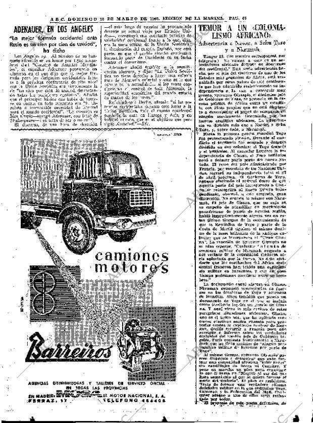 ABC MADRID 20-03-1960 página 67