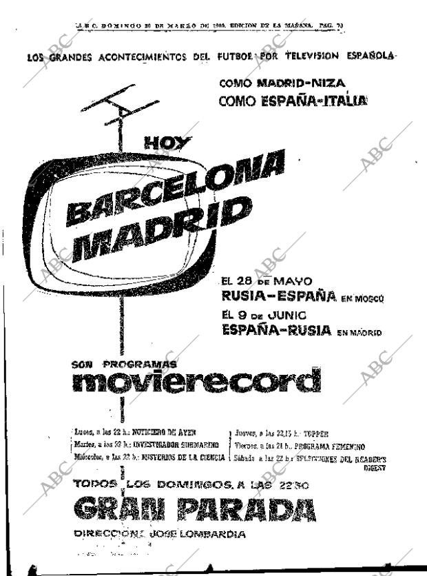 ABC MADRID 20-03-1960 página 70