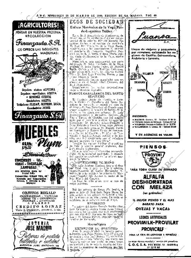 ABC MADRID 23-03-1960 página 48
