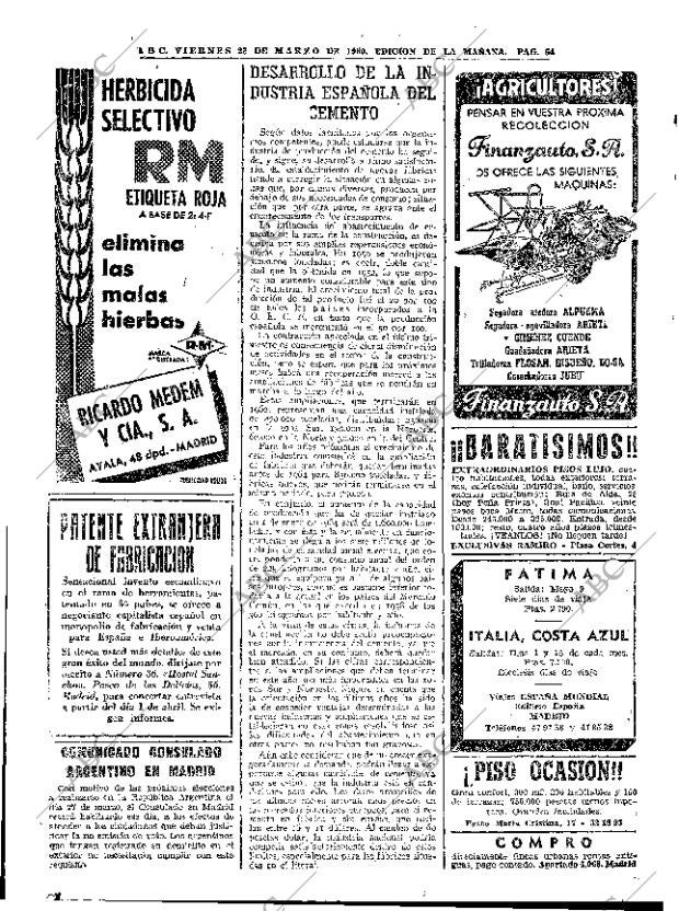 ABC MADRID 25-03-1960 página 54