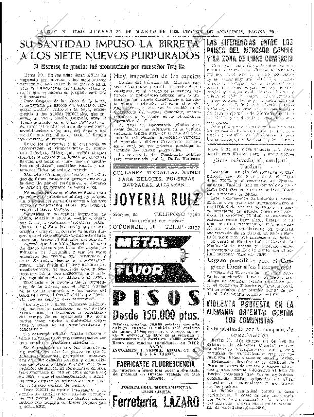 ABC SEVILLA 31-03-1960 página 29