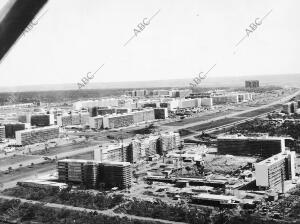 Vista aérea de Barsilia dias antes de su inauguración