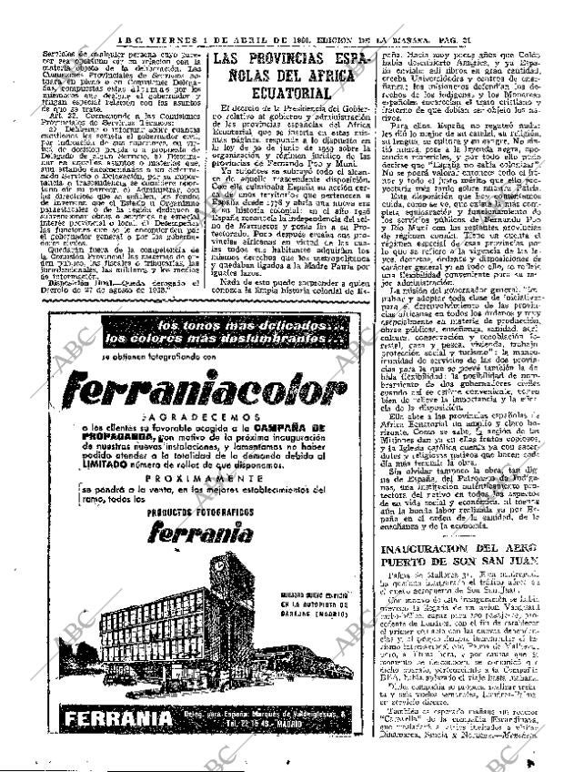 ABC MADRID 01-04-1960 página 31