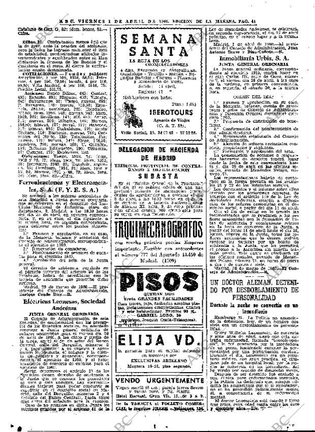 ABC MADRID 01-04-1960 página 44